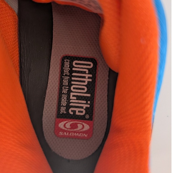 Salomon Speedcross 3 Men 9 Blue Orange Trail Running Shoes Outdoor Hiking Tech - Picture 11 of 11